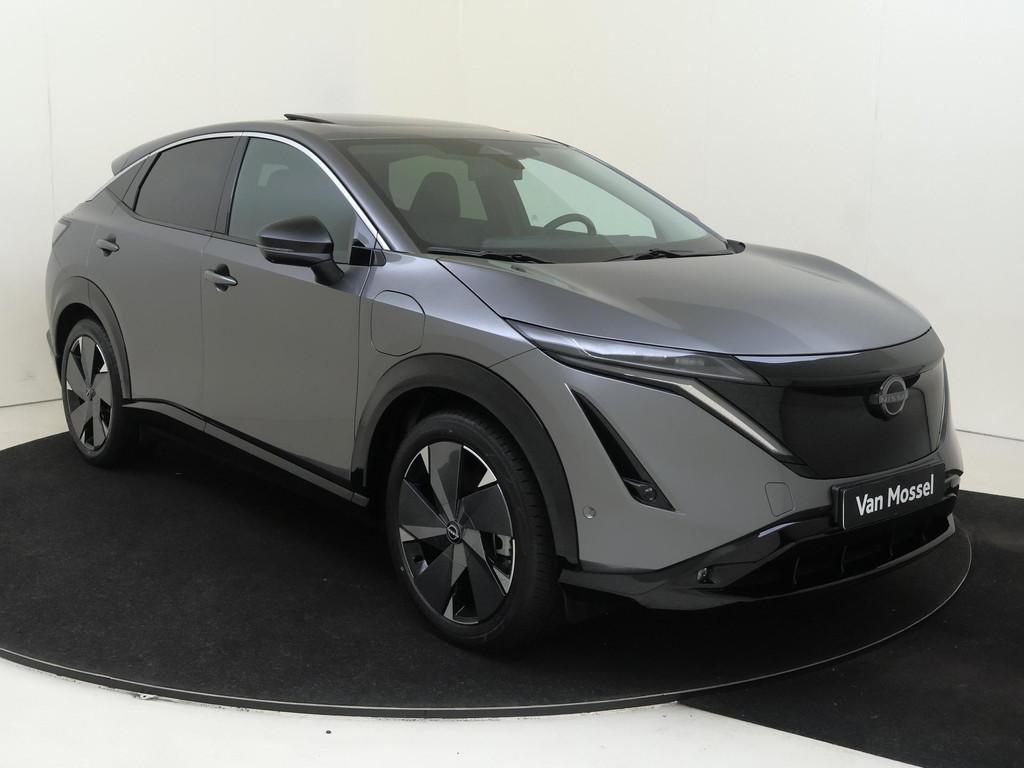 Nissan Ariya Evolve 66 kWh | 22KW lader | 20inch velgen | 39, Auto's, 1803 kg, Stof, Adaptive Cruise Control, 218 pk