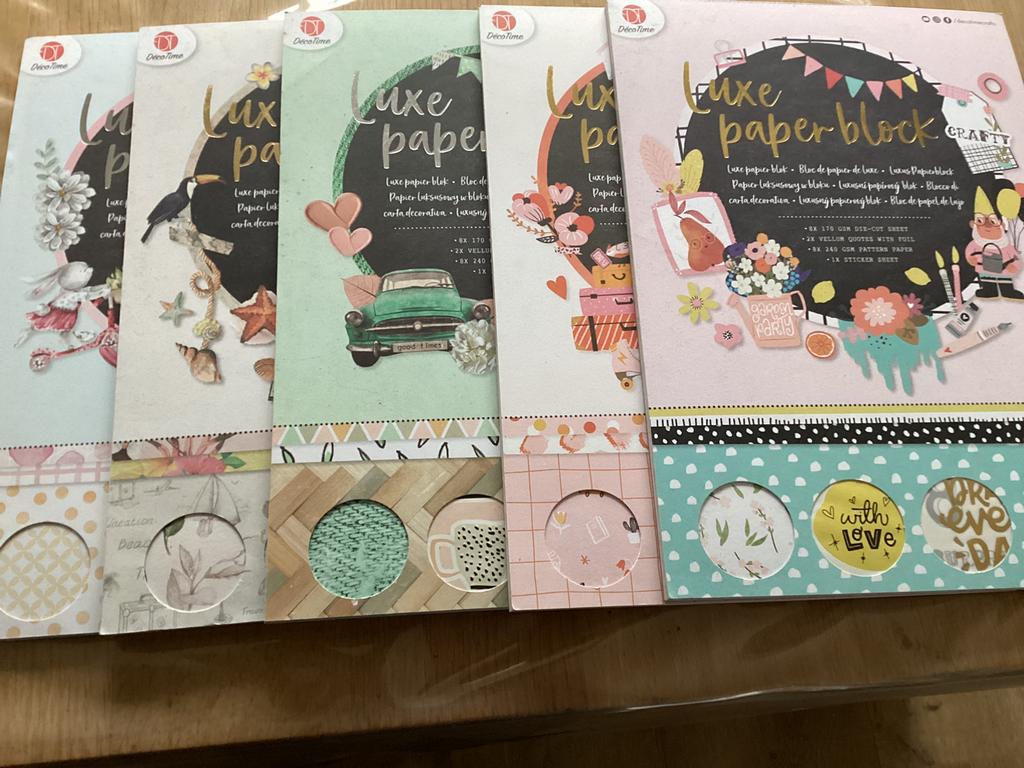 5 deco time knutsel blokken, Ophalen, Zo goed als nieuw, Overige thema's