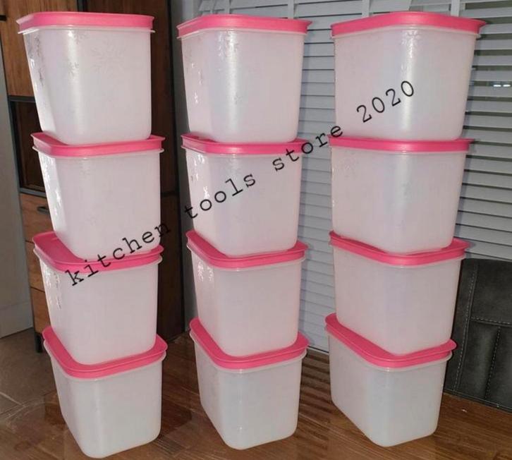 Tupperware Diepvriesdoos igloo Alaska 4x 1,1L roze turquoise, Huis en Inrichting, Keuken | Tupperware, Nieuw, Overige typen, Ophalen of Verzenden
