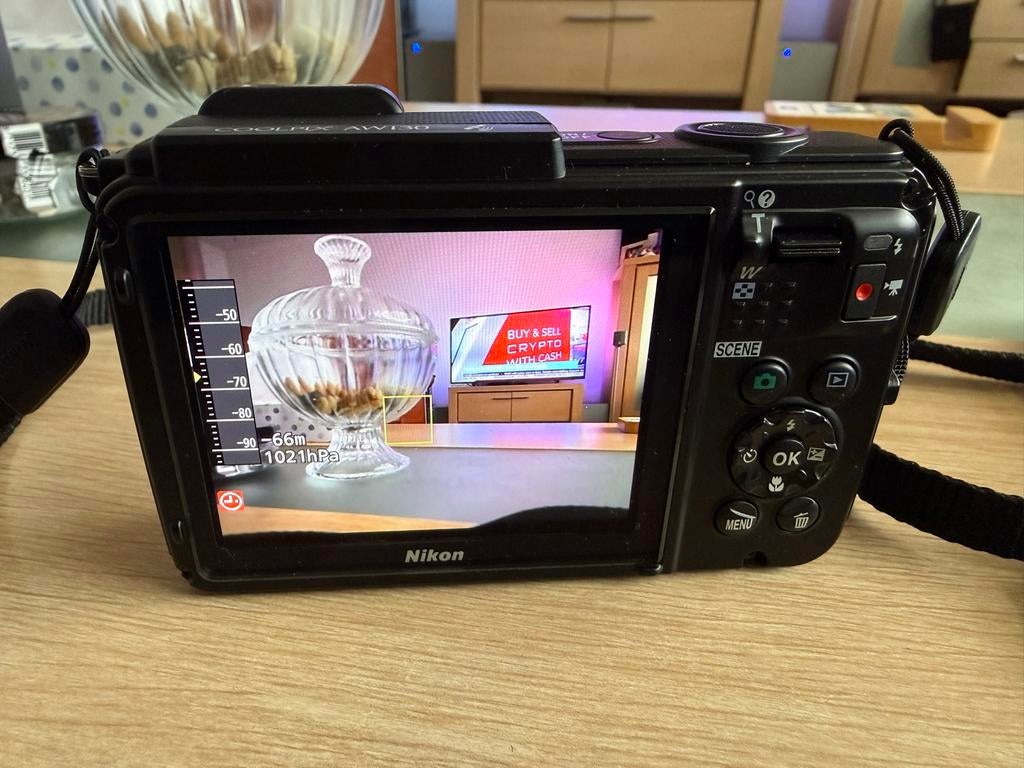 Nikon Coolpix AW130 - Waterdichte digitale camera, Audio, Tv en Foto, Fotocamera's Digitaal, Compact, Ophalen of Verzenden, Zo goed als nieuw