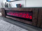 Kensington Sfeerhaard Kast - TV Meubel met Elektrische Haard, Ophalen, 100 tot 150 cm, Zo goed als nieuw, Minder dan 100 cm