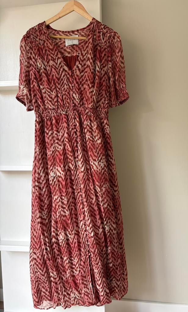 Dante 6 jurk koraalroze koraal roze rood maat 4 M 38/40, Kleding | Dames, Ophalen of Verzenden, Zo goed als nieuw, Roze, Onder de knie