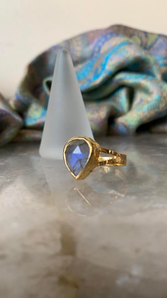 Labradoriet geluk beschermt aura straling magie intuïtie TIP, Blauw, Nieuw, Ophalen of Verzenden, Dame of Heer