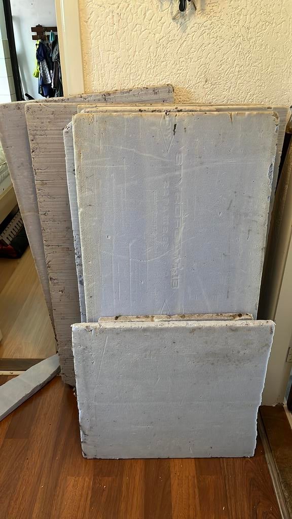 Gratis isolatieplaten, Doe-het-zelf en Verbouw, Isolatie en Afdichting, Gebruikt, 5 tot 10 m², Hardschuim (Pir), Ophalen