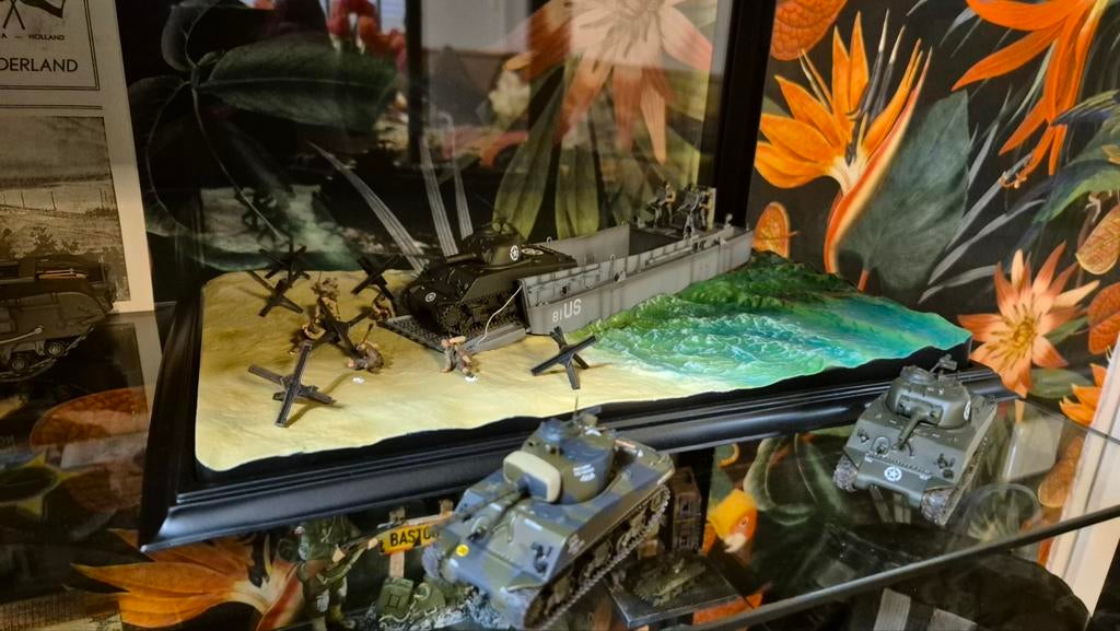 WW2 Diorama D-Day Landing Craft LCM(3) - Schaal 1:72, Verzamelen, Ophalen of Verzenden