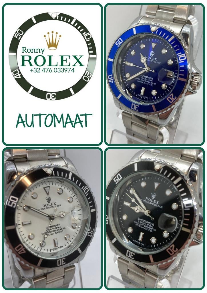 RLX Submariner AUTO, Sieraden, Tassen en Uiterlijk, Staal, Staal, Polshorloge, Nieuw