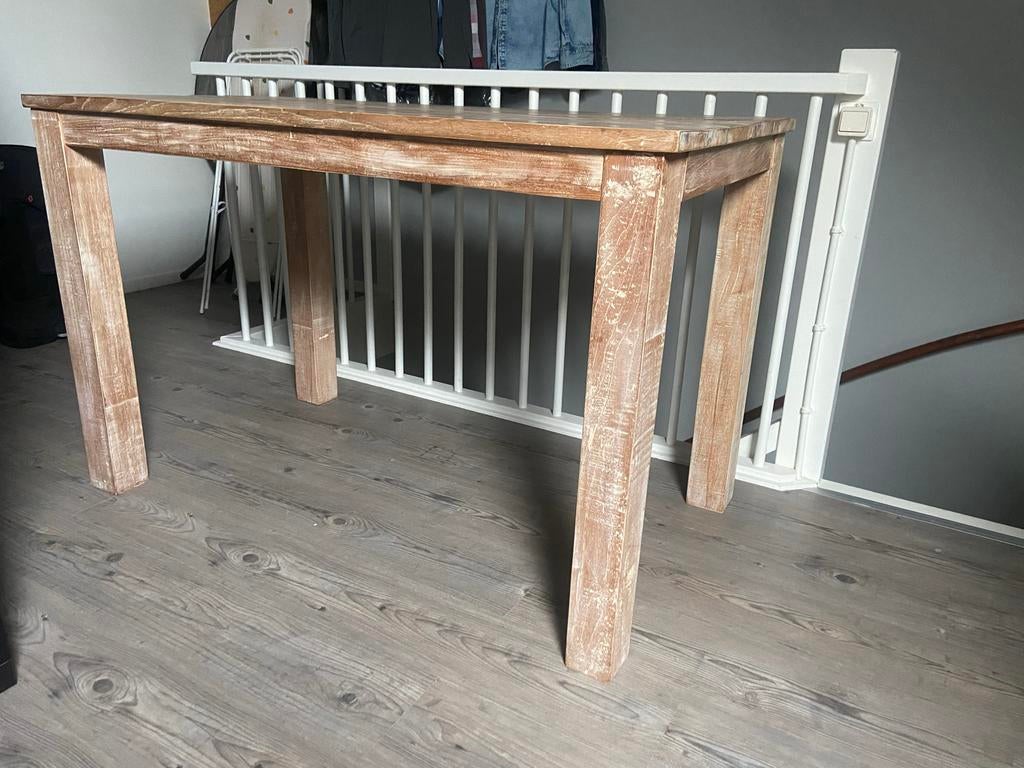 Bartafel 140x80x90 cm, Gebruikt, 100 tot 150 cm, Vier personen, Rechthoekig