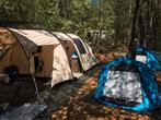 Gezins-kampeer-set (tunneltent, 2x pop-up, stoelen & acc.), Ophalen, Zo goed als nieuw, Tot en met 6
