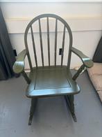 Groene houten schommelstoel voor kinderkamer, Ophalen, Gebruikt, Overige kleuren, Eén