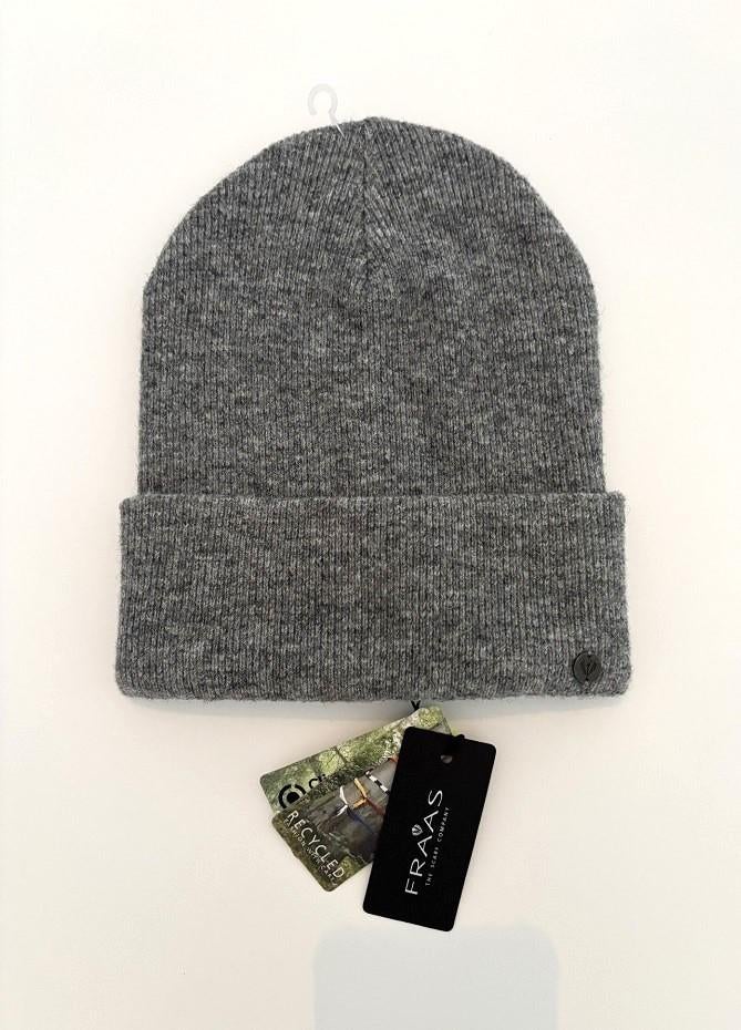 SPLINTERNIEUW! Fraas dames muts beanie grijs one size, Maat 38/40 (M), Verzenden, Fraas, Nieuw