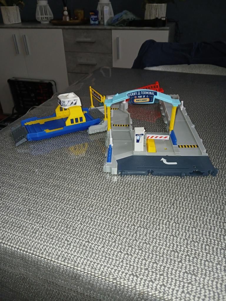 Matchbox Ferry Terminal met veerboot, Ophalen of Verzenden