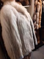 Echte witte SAGA FOX bontjas bont jas bontmantel maat XL, Ophalen of Verzenden, Zo goed als nieuw, Maat 46/48 (XL) of groter, Wit