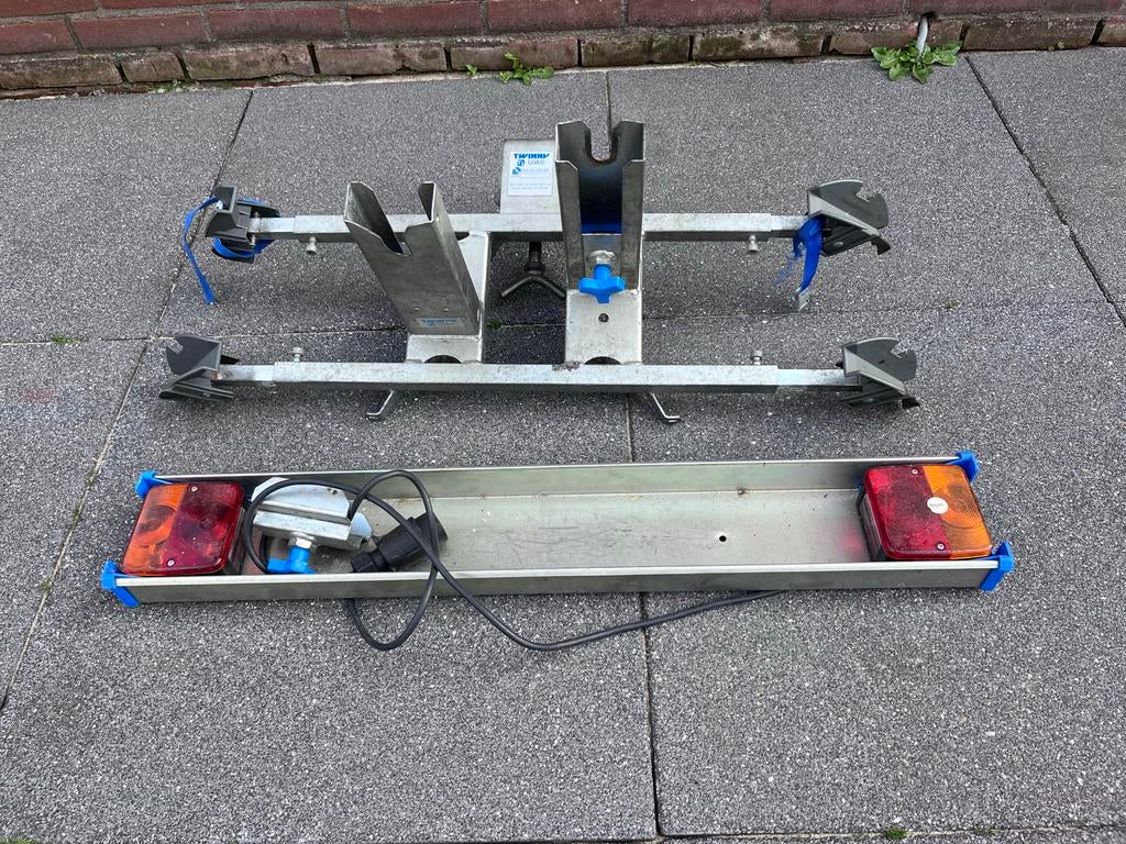 Twinnyload fietsendrager voor trekhaak, Auto diversen, Fietsendragers, Ophalen, 2 fietsen, Gebruikt, Trekhaakdrager