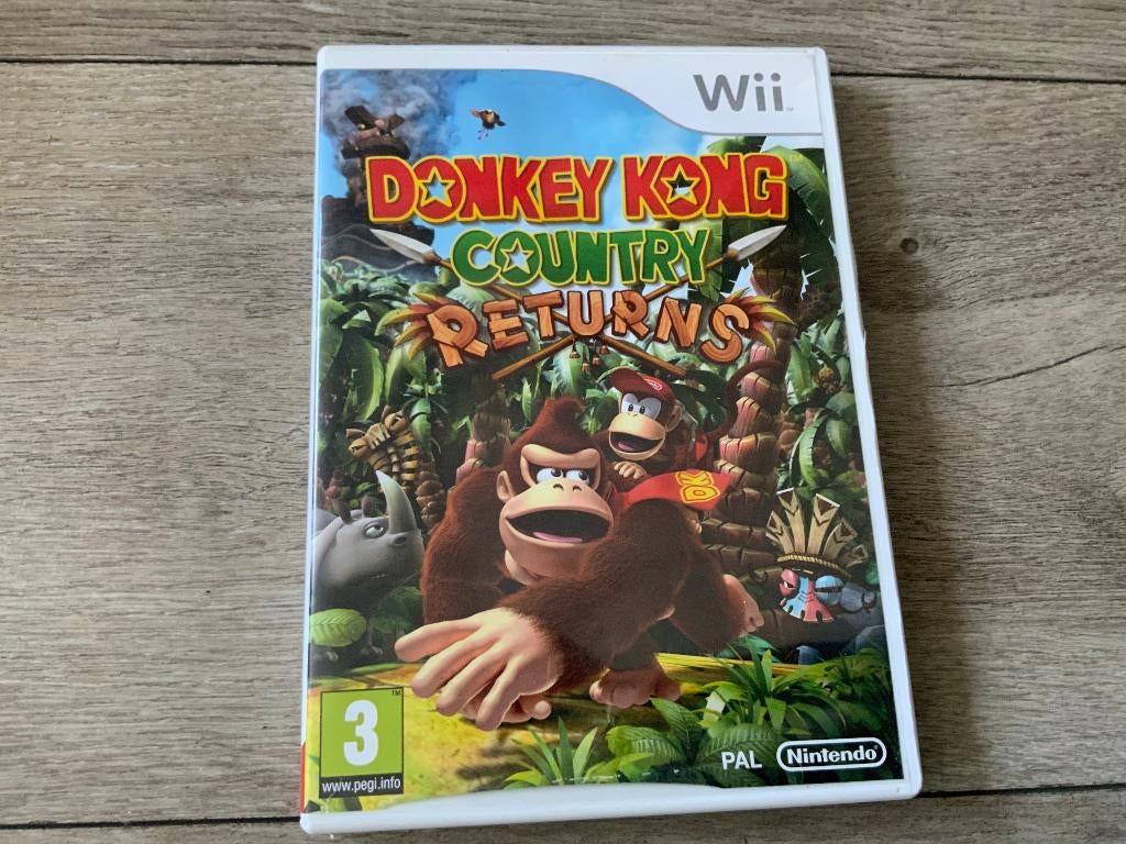 Donkey Kong Country Returns voor de Nintendo Wii, Avontuur en Actie, 2 spelers, Ophalen of Verzenden, Zo goed als nieuw