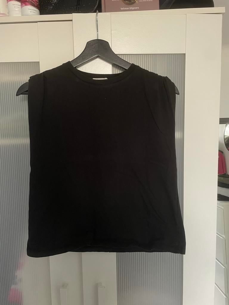 Zwart mouwloos T-shirt van 24COLOURS, Kleding | Dames, Zwart, Ophalen of Verzenden, Zo goed als nieuw, Zonder mouw