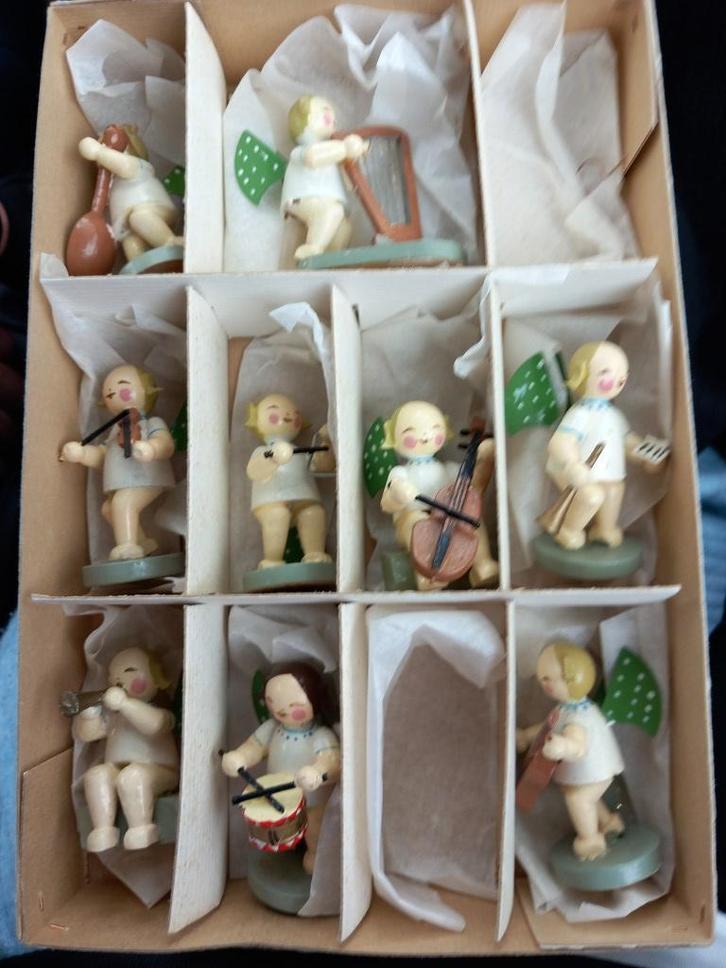 Houten engeltjes, Diversen, Kerst, Gebruikt, Ophalen