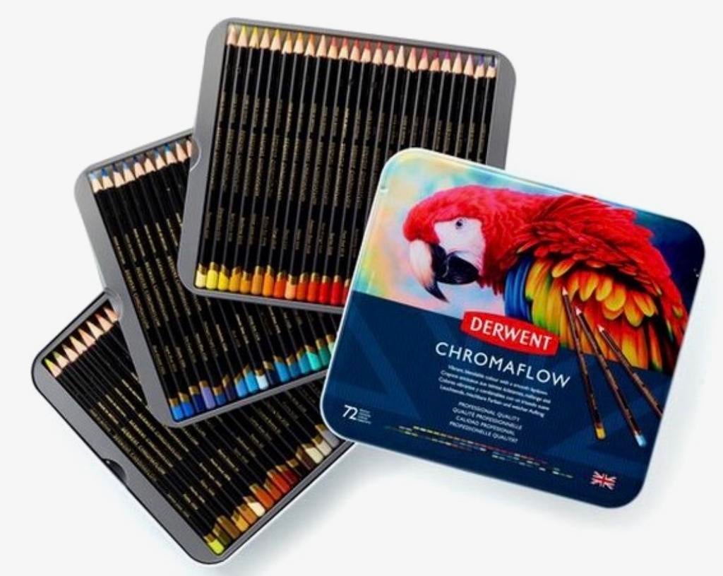 Derwent Chromaflow potloden set - 72 stuks, Hobby en Vrije tijd, Tekenen, Nieuw, Potlood of Stift, Ophalen of Verzenden