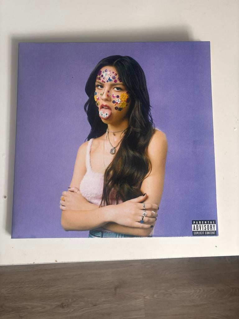 Olivia Rodrigo - Sour LP, 2020 tot heden, Zo goed als nieuw, 12 inch, Fotohoes