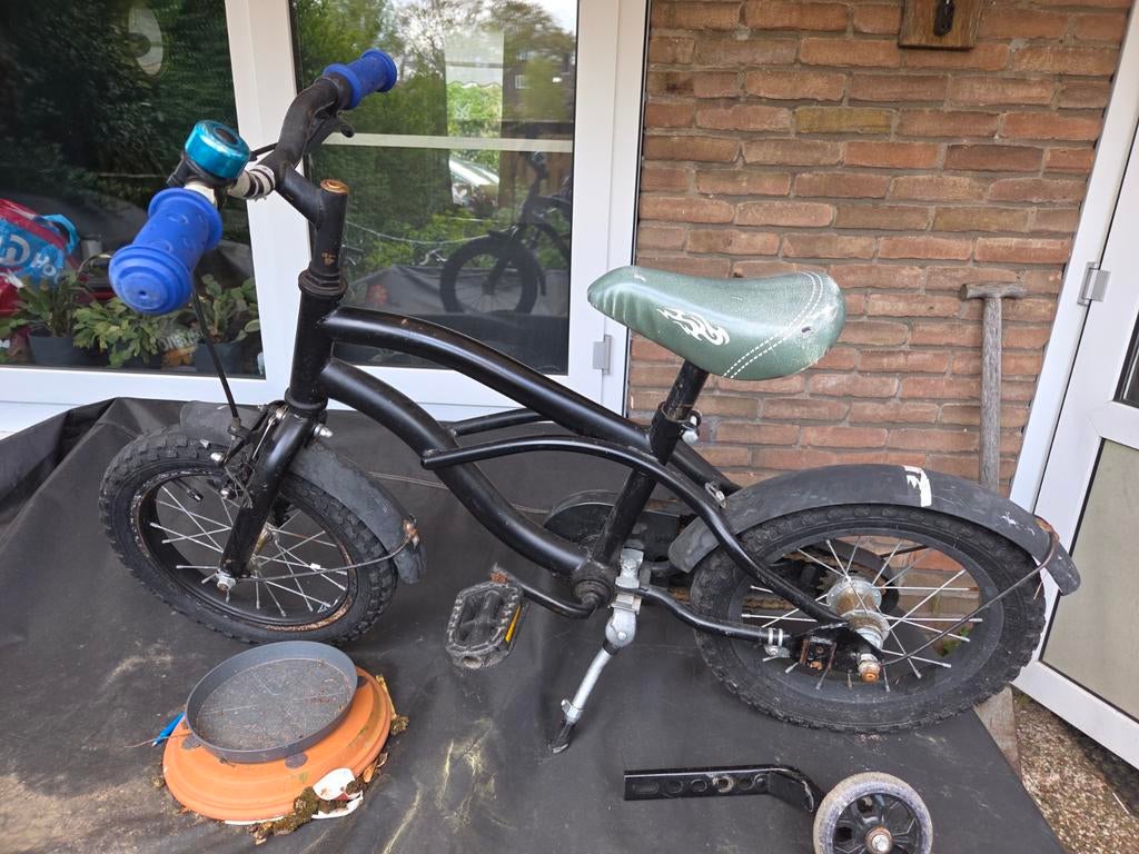 Jongensfiets 14 inch - Opknapper om te leren fietsen, Fietsen en Brommers, Fietsen | Jongens, Ophalen, Gebruikt, 14 inch of minder