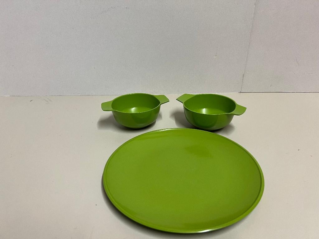 Mepal oud groen 3 stuks, Caravans en Kamperen, Kampeeraccessoires, Ophalen of Verzenden, Gebruikt