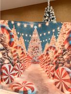 Nieuw winter achtergrond kerst sneeuw 210 * 150 cm, Ophalen of Verzenden, Nieuw