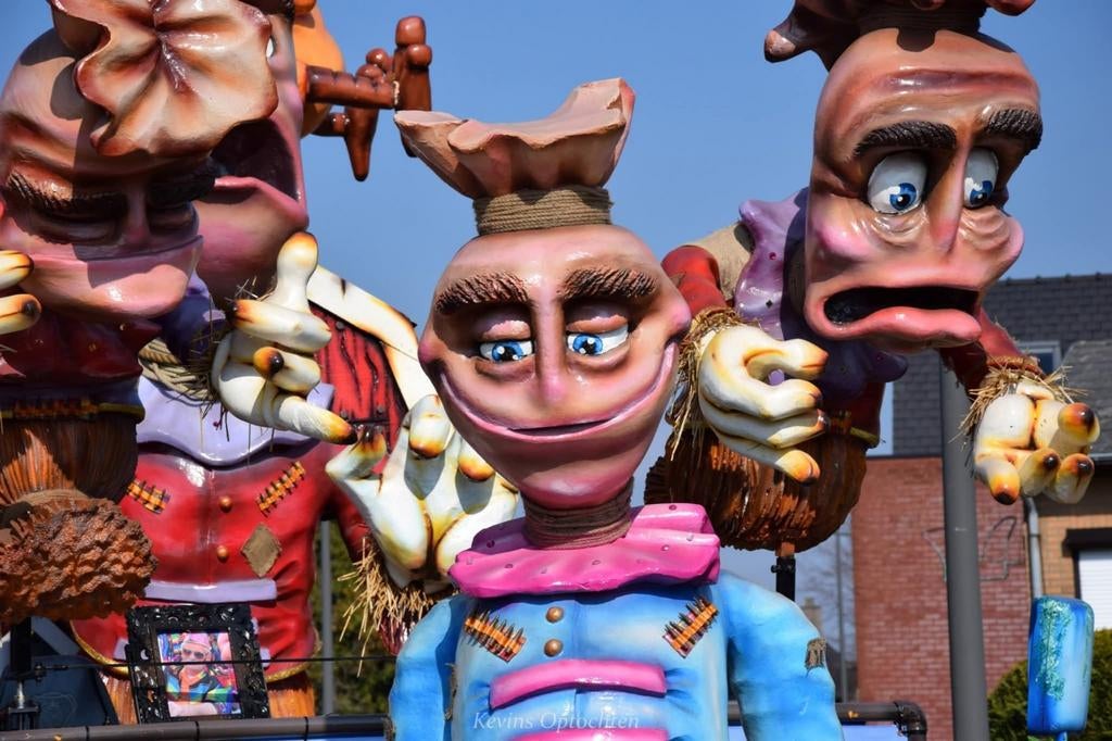 Pop vogelverschrikker voor carnavalswagen, Hobby en Vrije tijd, Feestartikelen, Ophalen, Zo goed als nieuw, Feestartikel, Carnaval