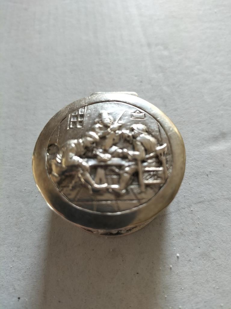Prachtige antieke zilveren Snuif Tabak doosje., Verzenden, Zilver