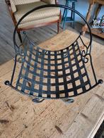 Smeedijzeren lectuur kranten bak haard blokken drager, Ophalen