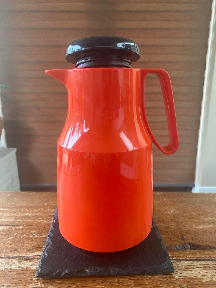 Vintage Thermoskan - Oranje, Huis en Inrichting, Keuken | Keukenbenodigdheden, Gebruikt, Ophalen of Verzenden