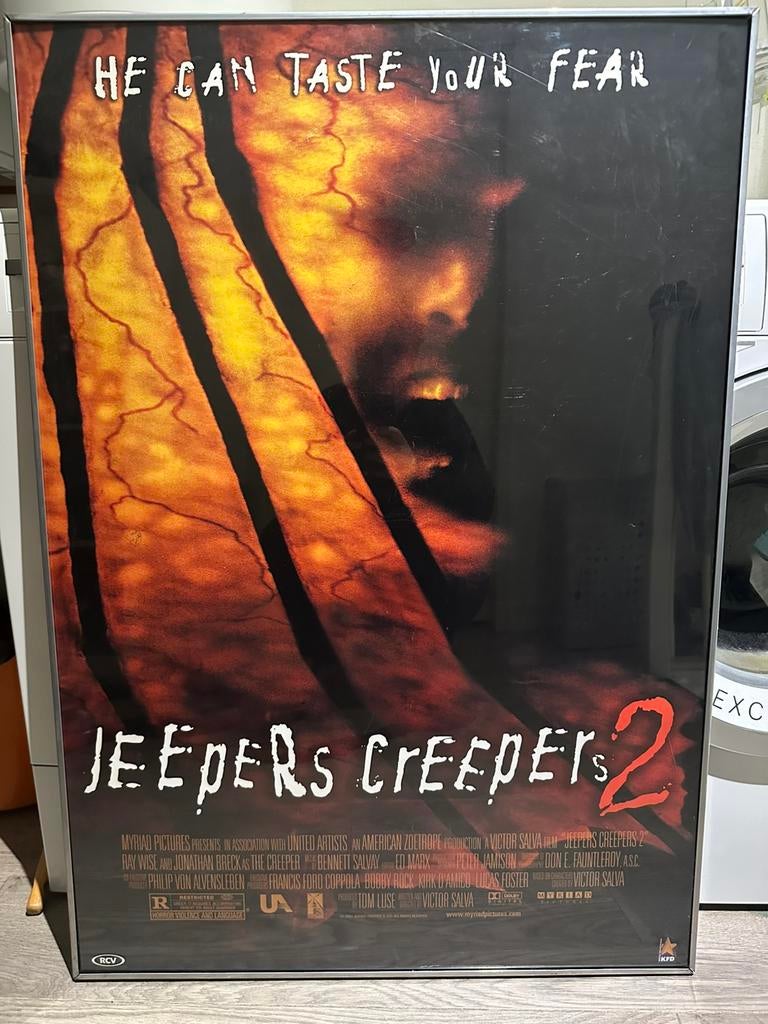 Originele filmposter Jeepers Creepers 2, Ophalen, Rechthoekig Staand, Met lijst, Deurposter of groter