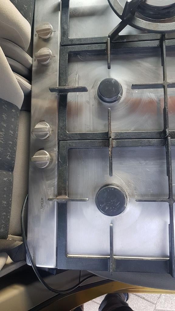 5pits kookplaat voor gas, Ophalen, Gebruikt, Inbouw, Gas