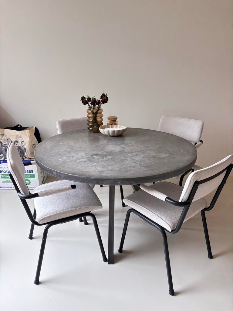 Ronde eettafel 1.20m, Huis en Inrichting, Tafels | Eettafels, Ophalen, Gebruikt, 100 tot 150 cm, Rond