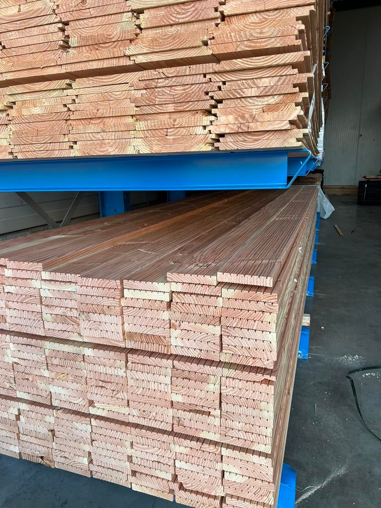 Douglas vlonderplank 2.5x14.0x300/400 cm, Tuin en Terras, Ophalen of Verzenden, Nieuw, Hout