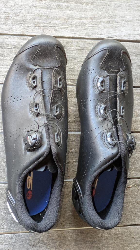 SIDI Fast Wielrenschoenen Zwart/Zwart maat 46, Ophalen of Verzenden, Gebruikt, Schoenen