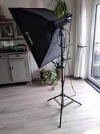 Visico Flitser met Softbox en Statief, Audio, Tv en Foto, Fotografie | Flitsers, Ophalen of Verzenden, Gebruikt, Overige merken