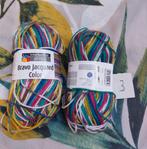 2 bollen wol gemixte kleuren, Ophalen of Verzenden, Nieuw, Breien of Haken, Wol of Garen