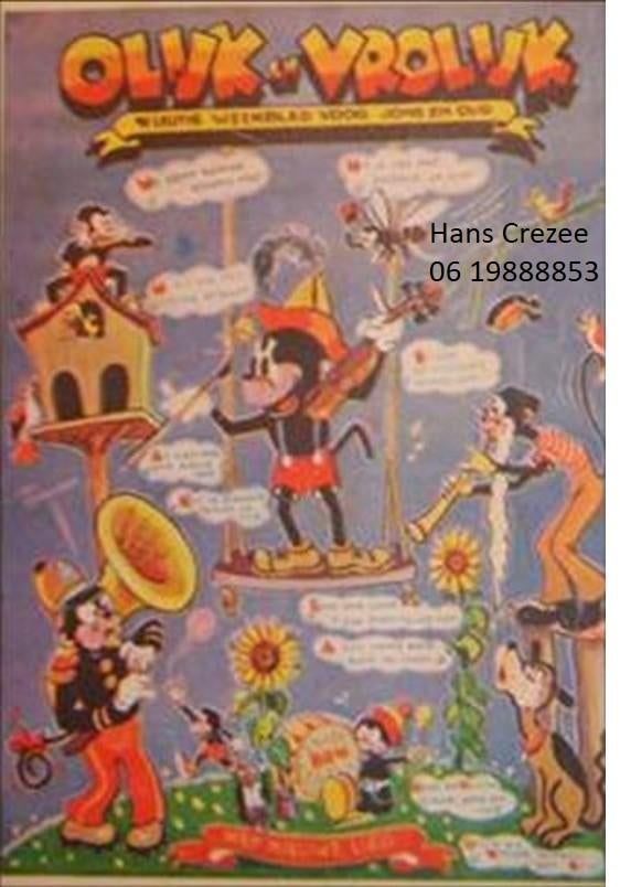 gezocht oud weekblad tijdschrift Olijk en Vrolijk 1936 1937, Ophalen of Verzenden, Gelezen, Overige typen