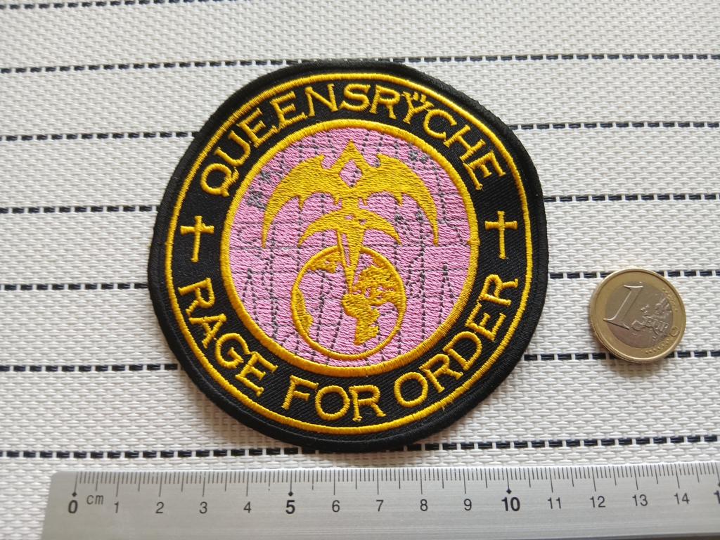 Queensryche mooie embroidered rage for order patch q4 metal, Verzenden, Nieuw, Kleding