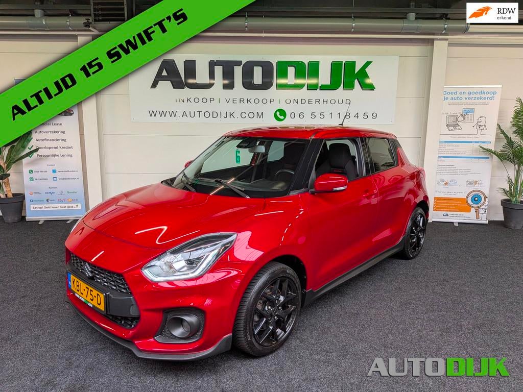 Suzuki SWIFT 1.4 Sport Boosterjet|Full Options|Pearl Red, Auto's, Suzuki, Stof, Gebruikt, 4 cilinders, 400 kg