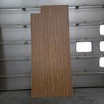 Teak HPL plaat 5mm met zwarte bies 305x132 cm, Ophalen, Gebruikt