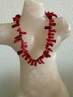 Prachtige rode koraalketting - Uniek en stijlvol, Ophalen, Zo goed als nieuw, Rood, Steen of Mineraal