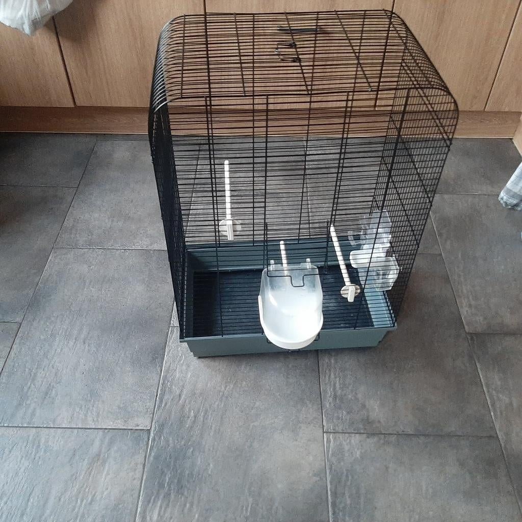 Grote parkieten/kanarie of kleine papagaaien kooi, Ophalen, Zo goed als nieuw, Metaal, Vogelkooi