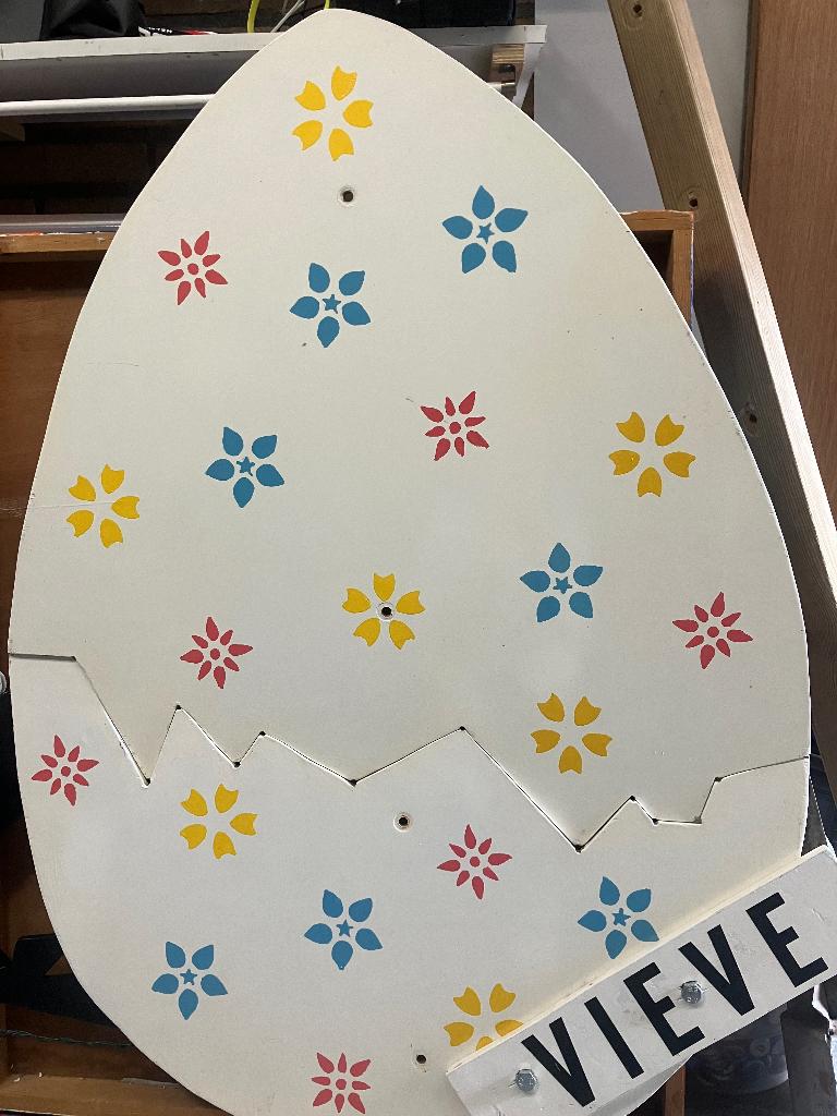 Te huur: geboortebord Calimero, Ophalen, Zo goed als nieuw, Geboortebord