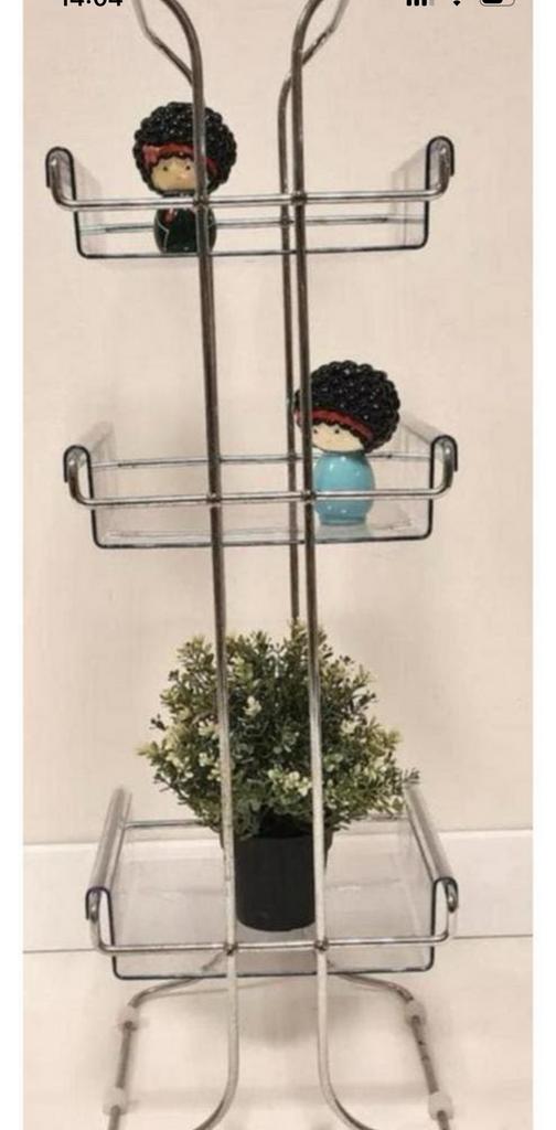 Vintage (badkamer) rek met plexiglas lades, Huis en Inrichting, Kasten | Overige, Ophalen, Zo goed als nieuw