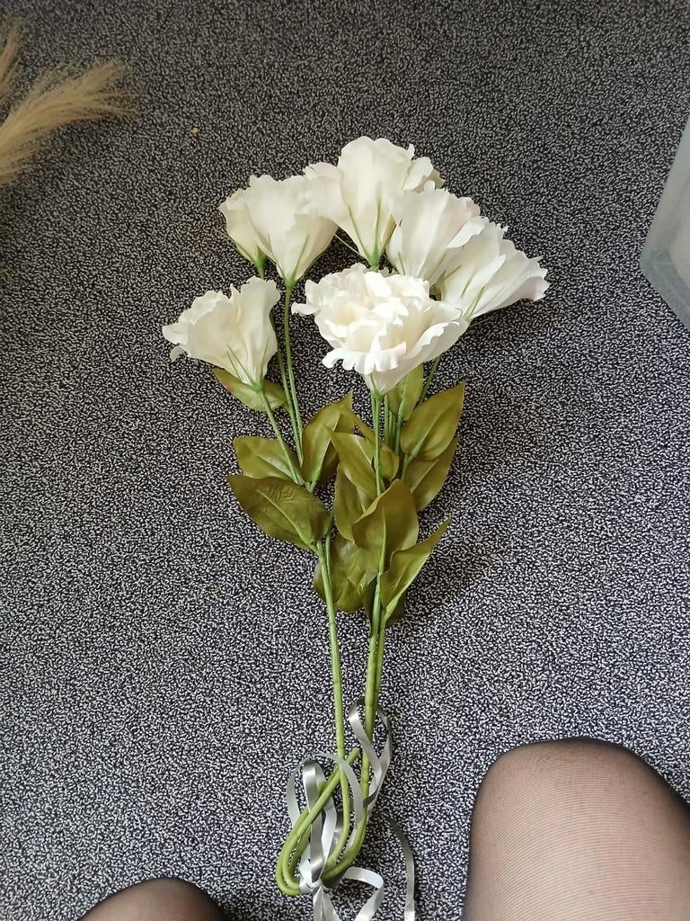 Witte zijde bloemen, Ophalen, Binnen, Kunstbloem, Wit