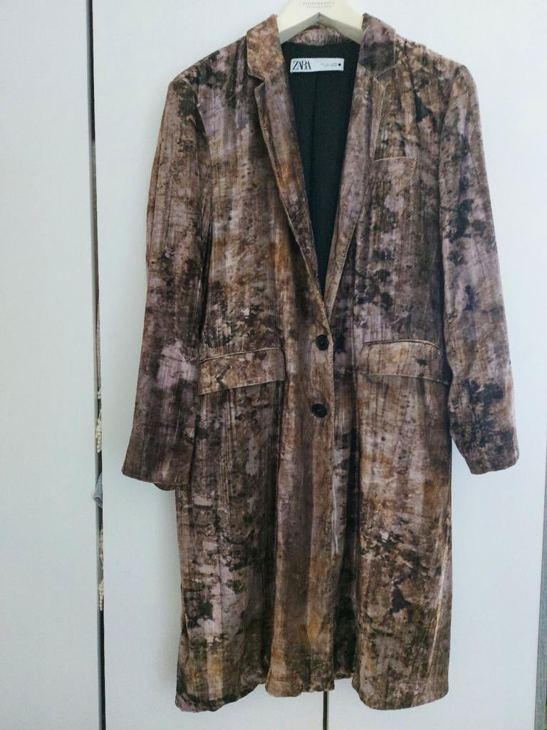 Mooi velours jasje L van Zara, Ophalen of Verzenden, Zo goed als nieuw, Beige