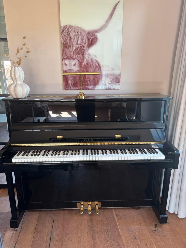 Oostendorp digitale piano digital classic deluxe messing, Muziek en Instrumenten, Piano's, Gebruikt, Piano, Zwart, Digitaal, Ophalen