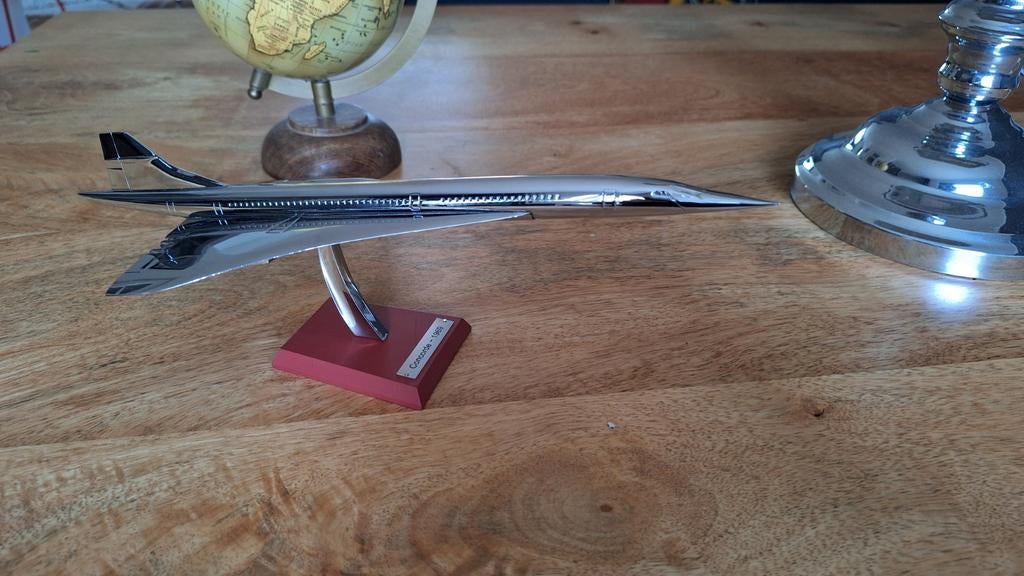 Concorde vliegtuig schaalmodel hoogwaardig massief aluminium, Hobby en Vrije tijd, Modelbouw | Vliegtuigen en Helikopters, Ophalen of Verzenden