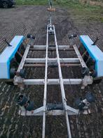 Boottrailer dubbelas - geschikt voor sloep / zeilboot, Watersport en Boten, Boottrailers, Ophalen, Gebruikt, 1500 tot 3000 kg