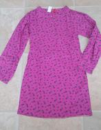 Nieuwe katoenen jurk roze/paars met bloemenprint maat 128, Ophalen of Verzenden, Nieuw, Meisje, Jurk of Rok